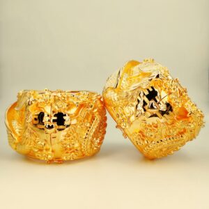 999.9 3D硬金九龍手鈪